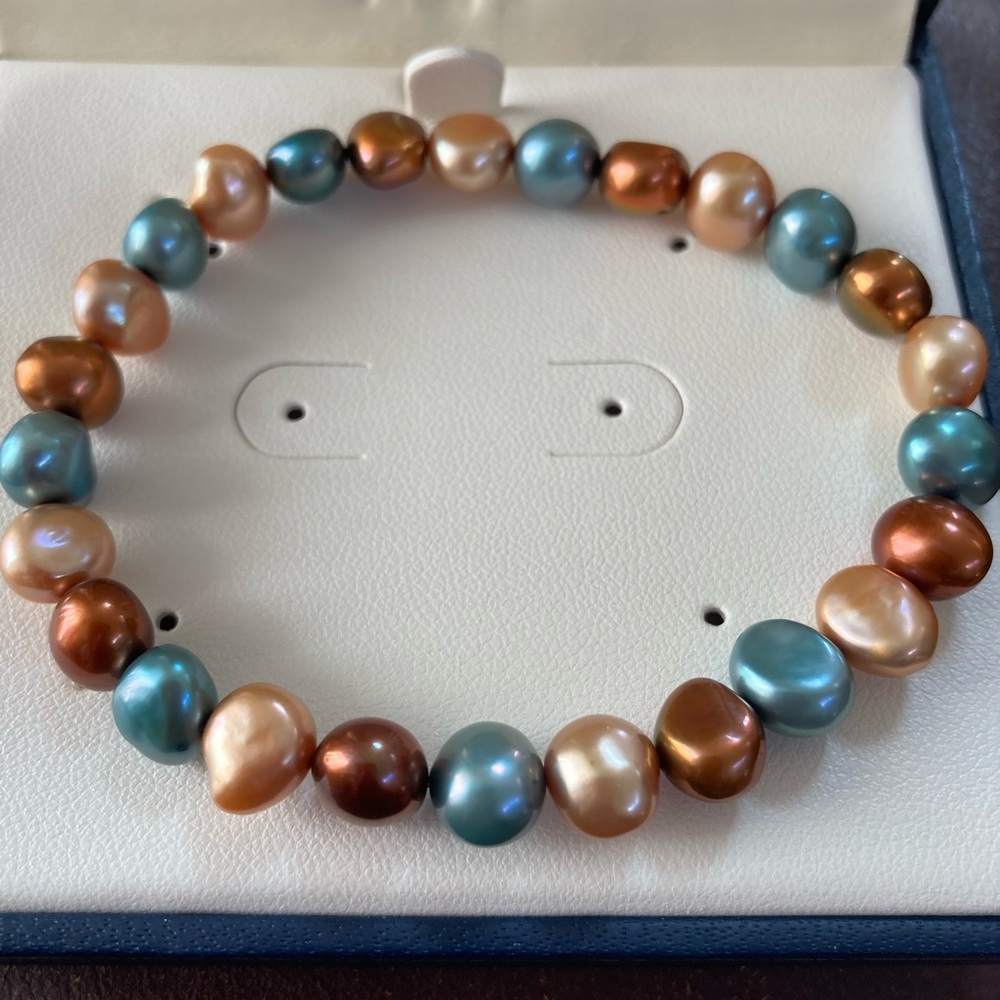Honora multicolor Freshwater 5 mm stretchy bracelet